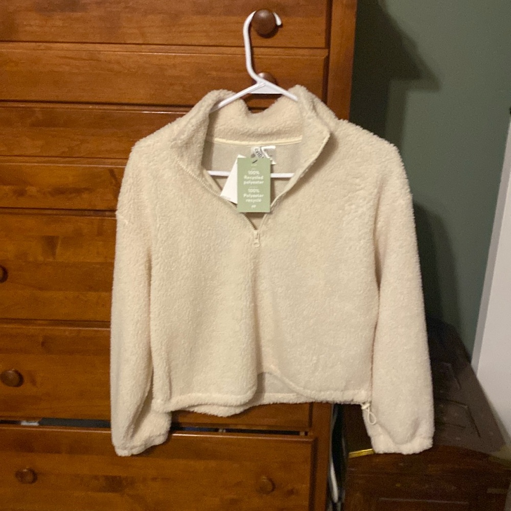 1/4 zip fleece sweatshirt